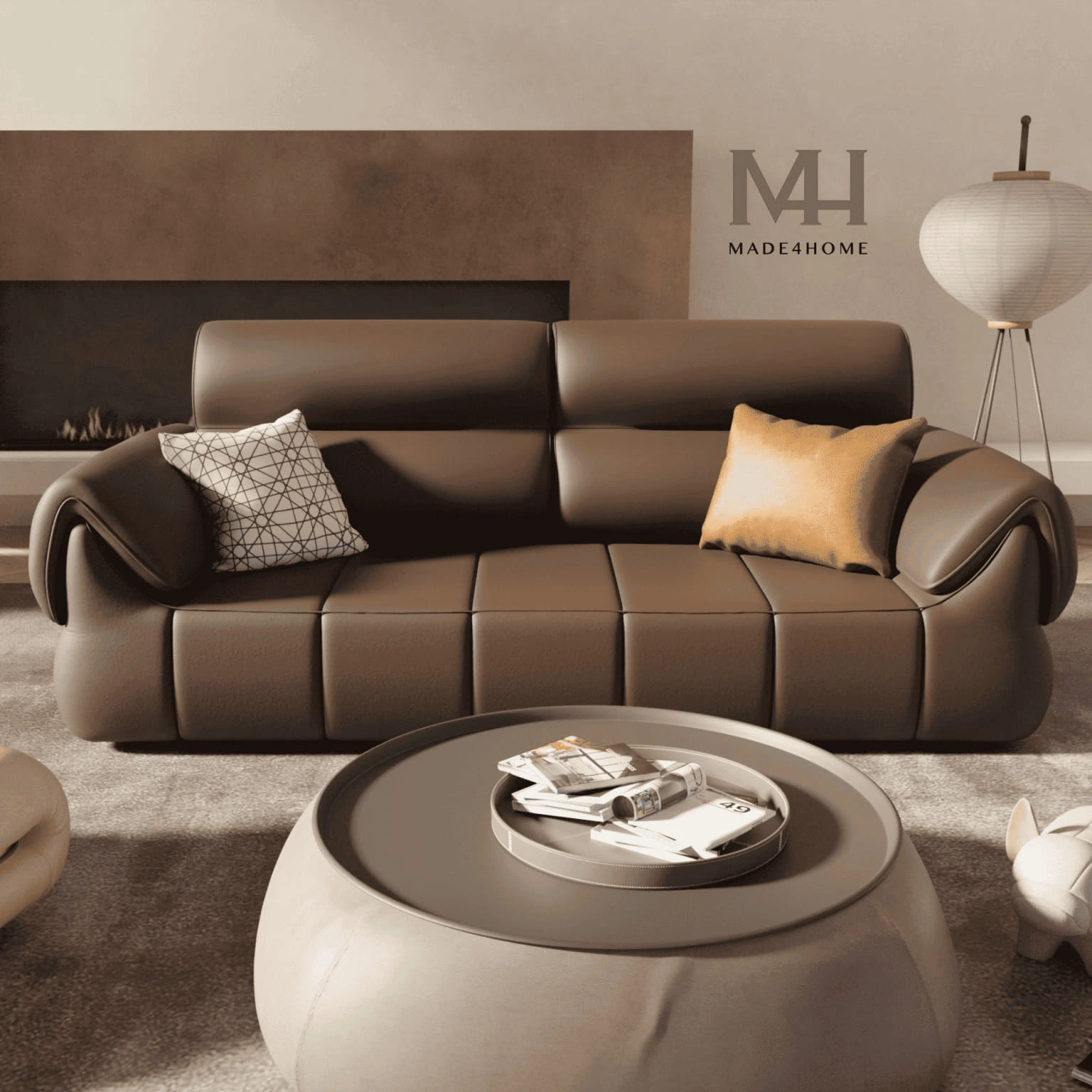 Top Bộ Sofa Phòng Khách Sang Trọng Cho Nhà Phố & Căn Hộ Chung Cư 7 Sofa da Petitt 1m8