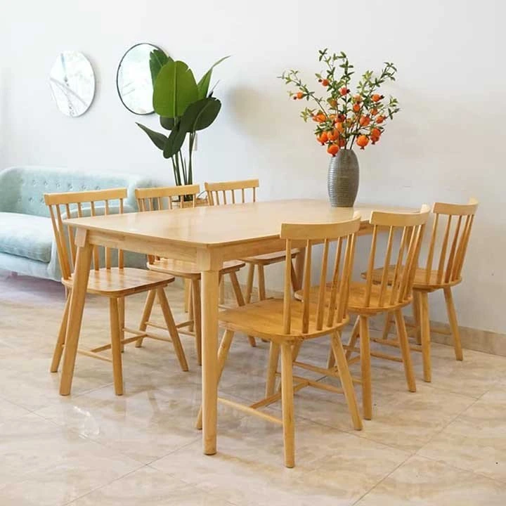 Bàn Gỗ Cao Su – Lựa Chọn Thông Minh Cho Không Gian Hiện Đại 12 Bàn ăn gỗ - Bàn ăn gỗ cao su được ưa chuộng nhất hiện nay