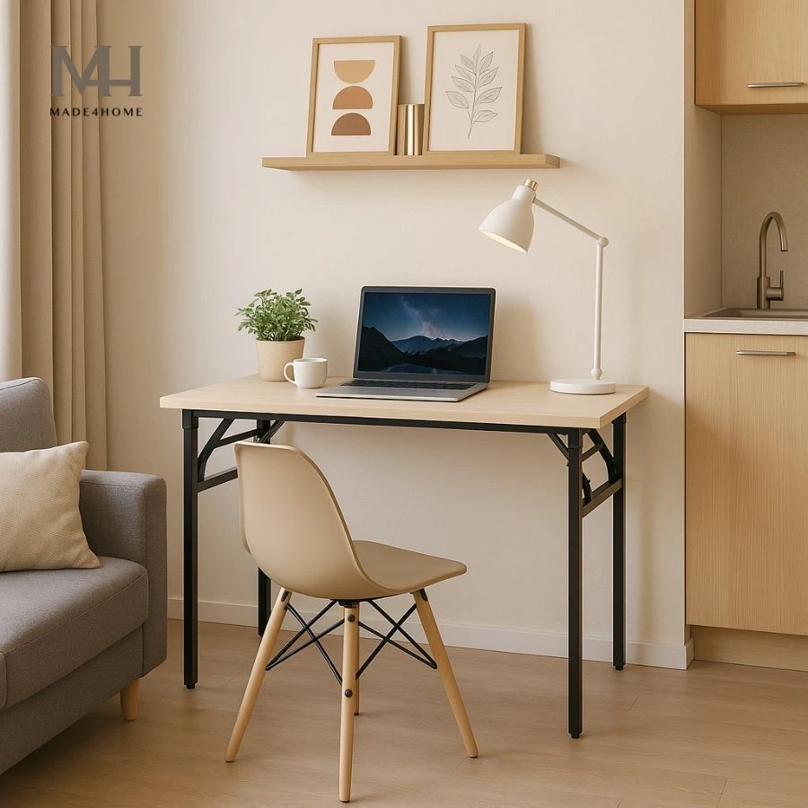 Top Mẫu Bàn Máy Tính Gỗ Hiện Đại, Tiện Lợi Cho Mọi Không Gian Làm Việc 13 Bàn làm việc Bertha – Gỗ MDF chống trầy, có hộc tiện lợi