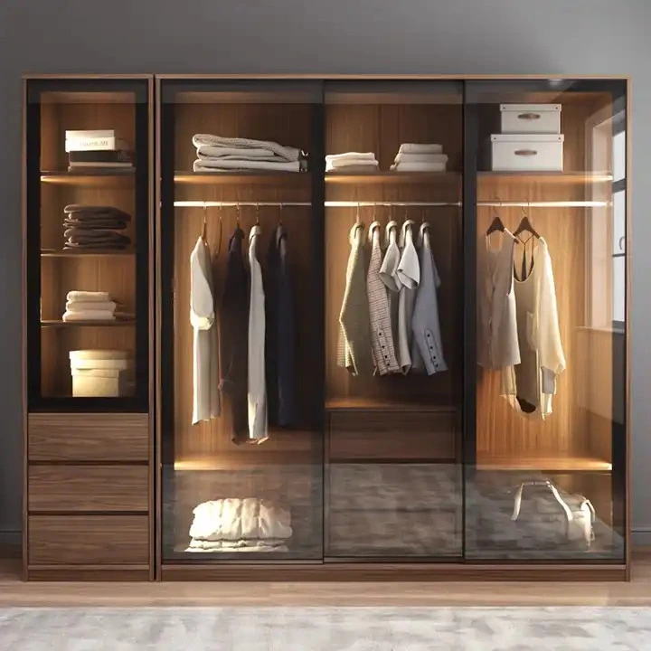 Top Tủ Kính Quần Áo Sang Trọng, Bền Đẹp Và Tiện Lợi Cho Mọi Không Gian 2025 14 Tủ kính quần áo sang trọng