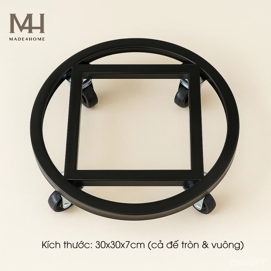 Đế lót sắt chậu cây sơn tĩnh điện 3 lớp – Bền đẹp, chịu lực 150kg 13 Đế lót sắt chậu cây sơn tĩnh điện 3 lớp – Bền đẹp, chịu lực 150kg