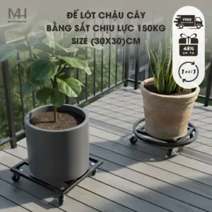 Đế lót sắt chậu cây sơn tĩnh điện 3 lớp – Bền đẹp, chịu lực 150kg