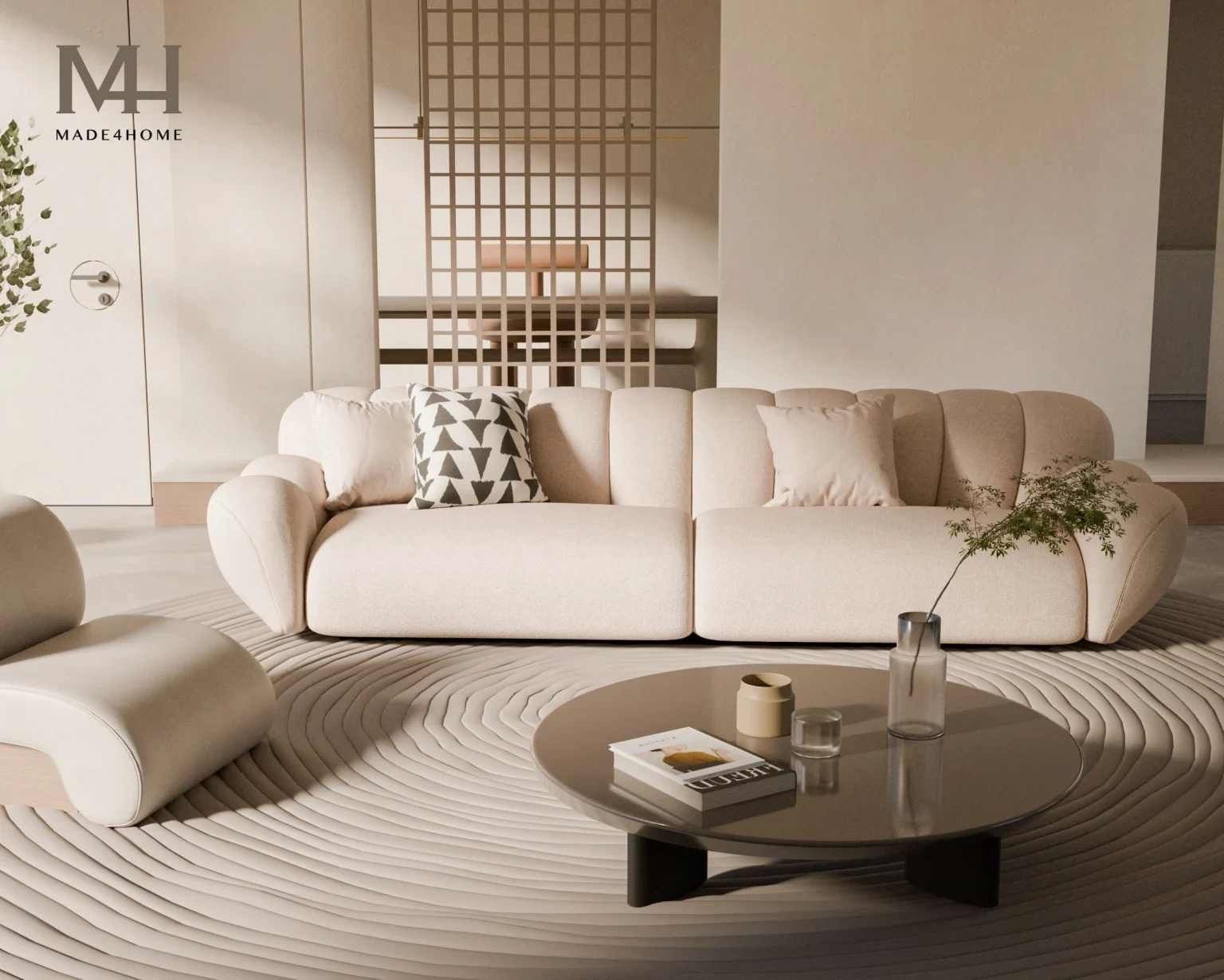 Top Mẫu Sofa Phòng Khách Nhỏ Hiện Đại – Gọn Đẹp, Tiện Nghi Và Sang Trọng 2025 9 Sofa Cosyne – Sofa Vải Nhung Bền Đẹp, Form Dáng Hiện Đại
