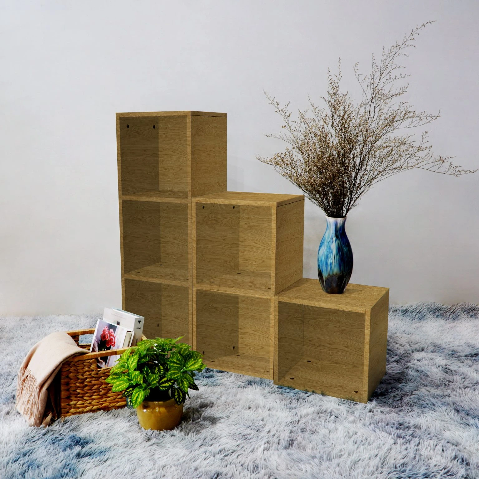 Top Mẫu Kệ Để Đồ Bằng Gỗ Đẹp – Tiện Lợi, Sang Trọng Và Bền Bỉ Cho Mọi Không Gian 2025 8 Kệ Tổ Ong Đa Năng Có Ngăn