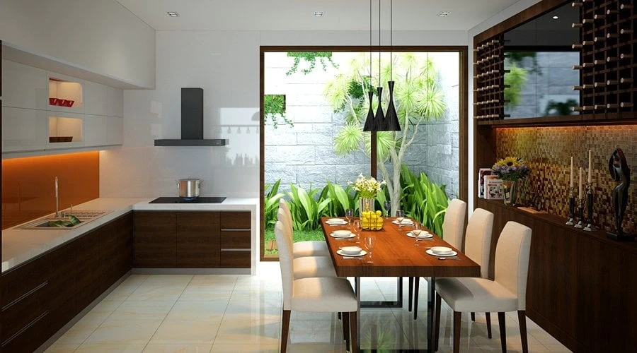 Phòng Ăn Hiện Đại – Giải Pháp Tiện Lợi, Sang Trọng Và Tiết Kiệm Không Gian