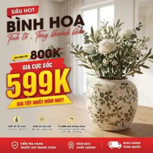 Bình Hoa Gốm Sứ Florence – Nghệ Thuật Trang Trí Tinh Tế Cho Không Gian Sống Hiện Đại - Bình tròn