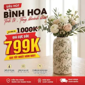 Bình Hoa Gốm Sứ Florence - Bình cao – Nghệ Thuật Trang Trí Tinh Tế Cho Không Gian Sống Hiện Đại
