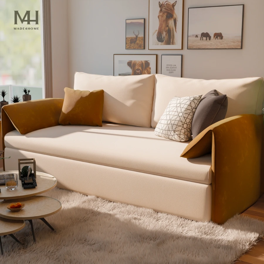 Top Ghế Sofa Phòng Khách Đẹp: Gợi Ý Thiết Kế Phù Hợp Từng Diện Tích 13 Ghế Sofa Giường Clara – Sofa 2 Trong 1 Nhỏ Gọn Đa Năng