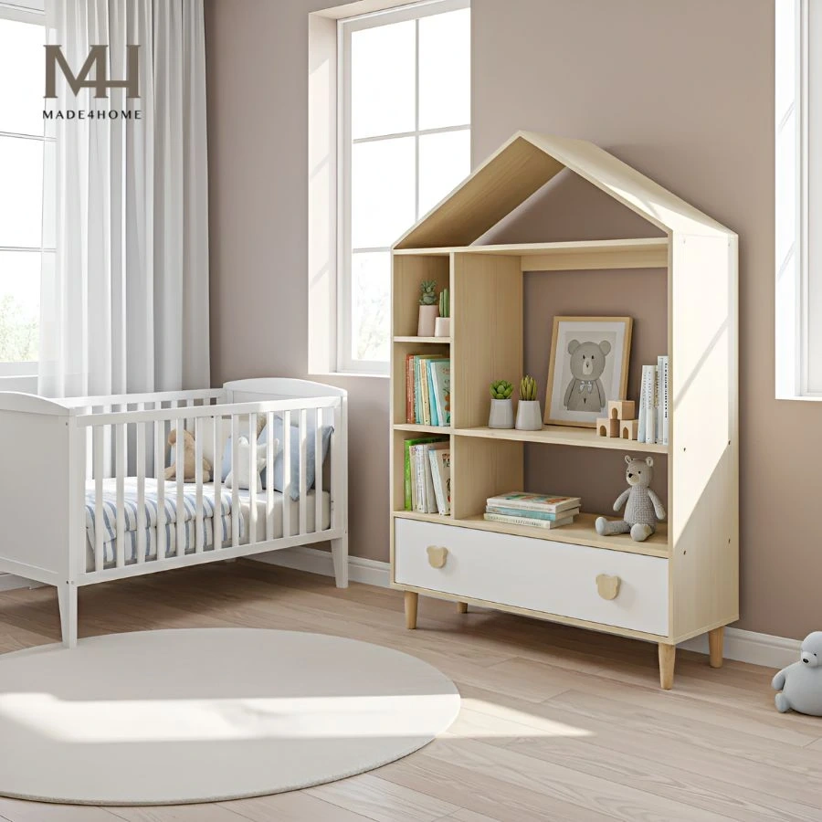 Bí Quyết Chọn Kệ Sách Góc Tường Phù Hợp
