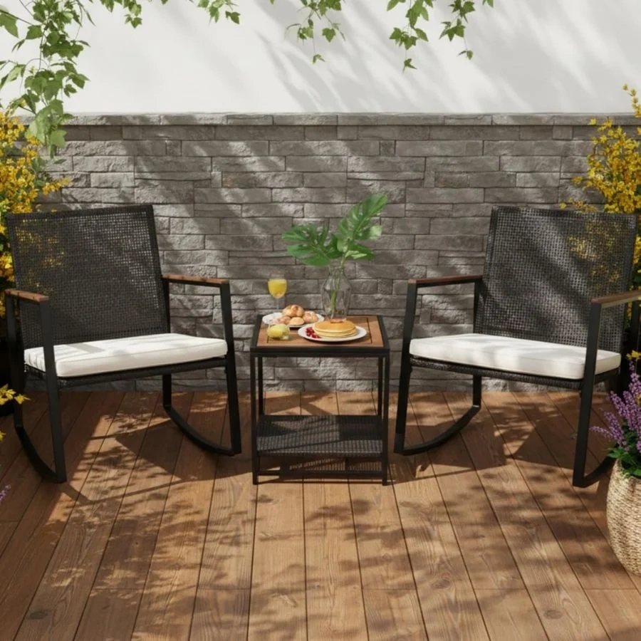 Bộ Ghế Bập Bênh Thư Giãn Ngoài Trời Made4Home – Patio Bistro Set 26 Bộ Ghế Bập Bênh Thư Giãn Ngoài Trời Made4Home – Patio Bistro Set