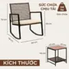 Bộ Ghế Bập Bênh Thư Giãn Ngoài Trời Made4Home – Patio Bistro Set 12 Bộ Ghế Bập Bênh Thư Giãn Ngoài Trời Made4Home – Patio Bistro Set