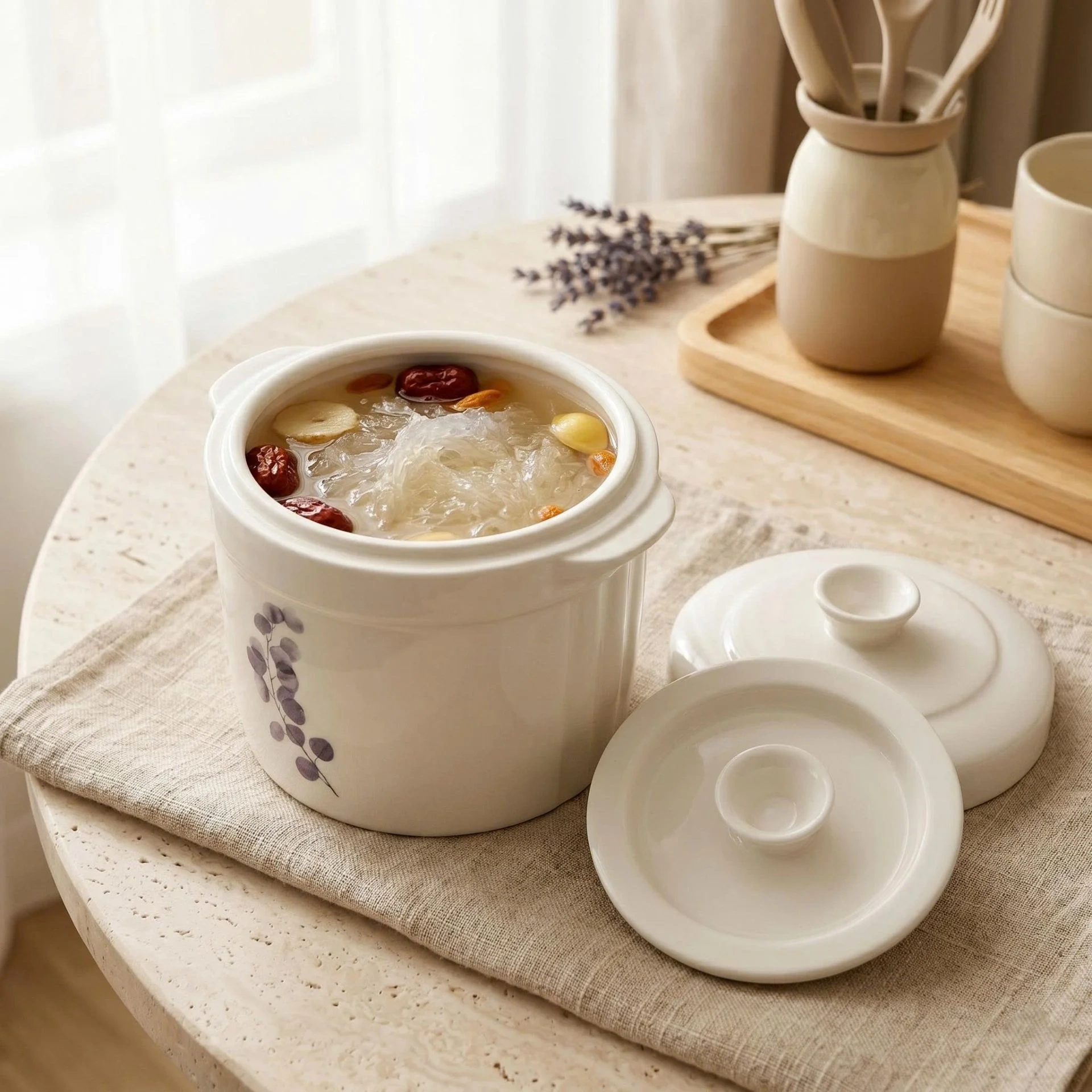 Thố Chưng Gốm Sứ Cao Cấp Made4Home 2 Lớp Nắp Giữ Nhiệt, Thiết Kế Sang Trọng Cho Gian Bếp Việt 9 Thố Chưng Gốm Sứ Cao Cấp Made4Home 2 Lớp Nắp Giữ Nhiệt, Thiết Kế Sang Trọng Cho Gian Bếp Việt - Ảnh 9