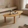 Bàn Trà Gỗ Made4Home – Bo Góc An Toàn, Veneer Tự Nhiên Cao Cấp Cho Phòng Khách Hiện Đại