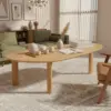 Bàn Trà Gỗ Made4Home – Bo Góc An Toàn, Veneer Tự Nhiên Cao Cấp Cho Phòng Khách Hiện Đại