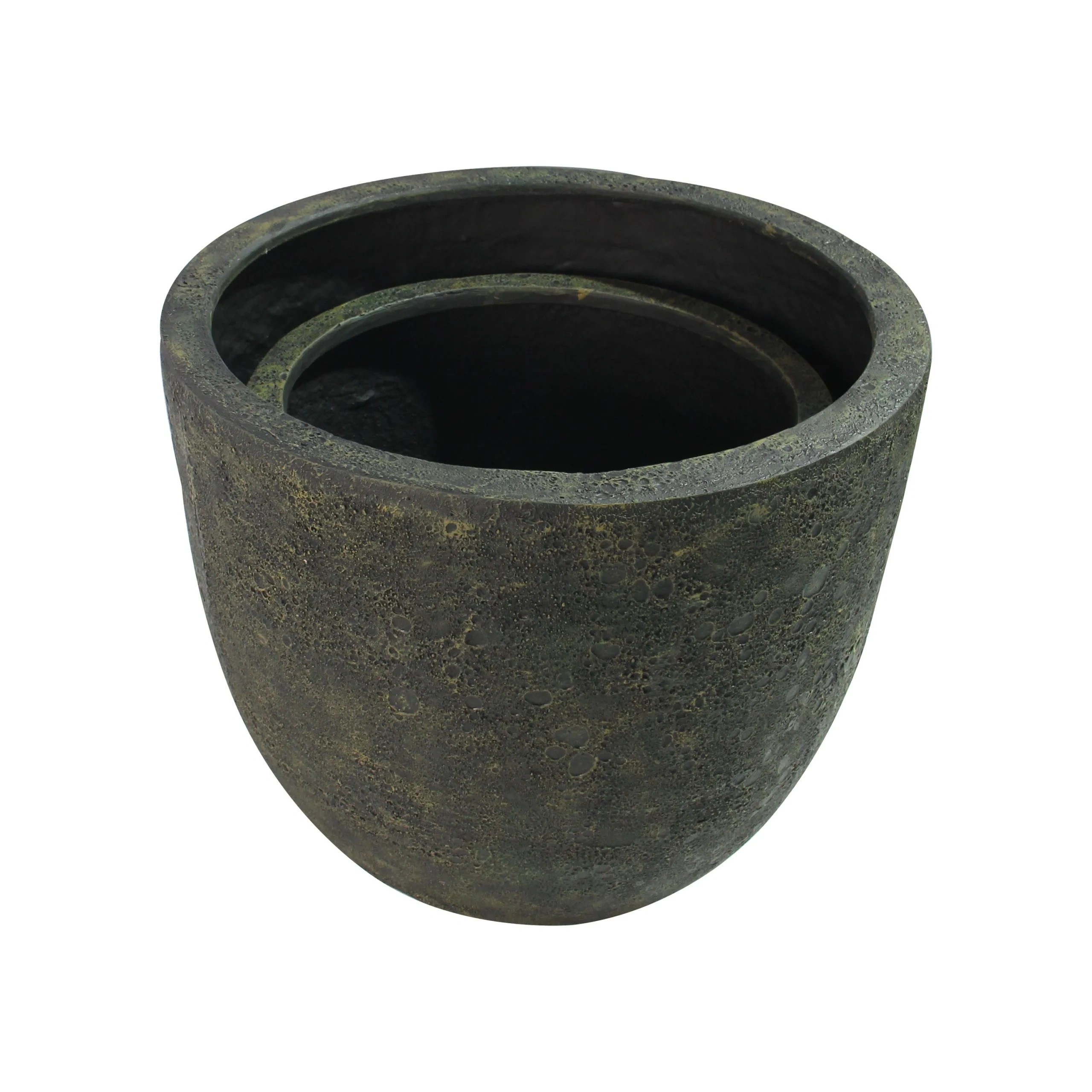 Egg Poly Planter (Set Of 2) – Green Grey 3 Egg Poly Planter (Set Of 2) – Green Grey - Ảnh 3