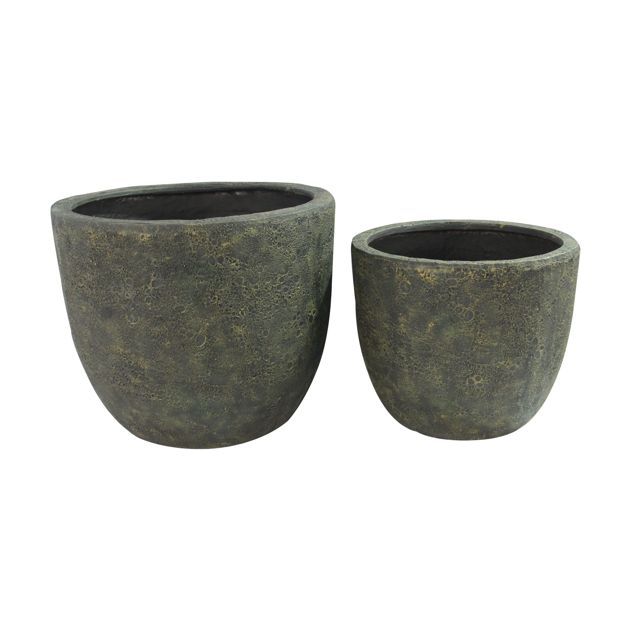 Egg Poly Planter (Set Of 2) – Green Grey 4 Egg Poly Planter (Set Of 2) – Green Grey - Ảnh 4