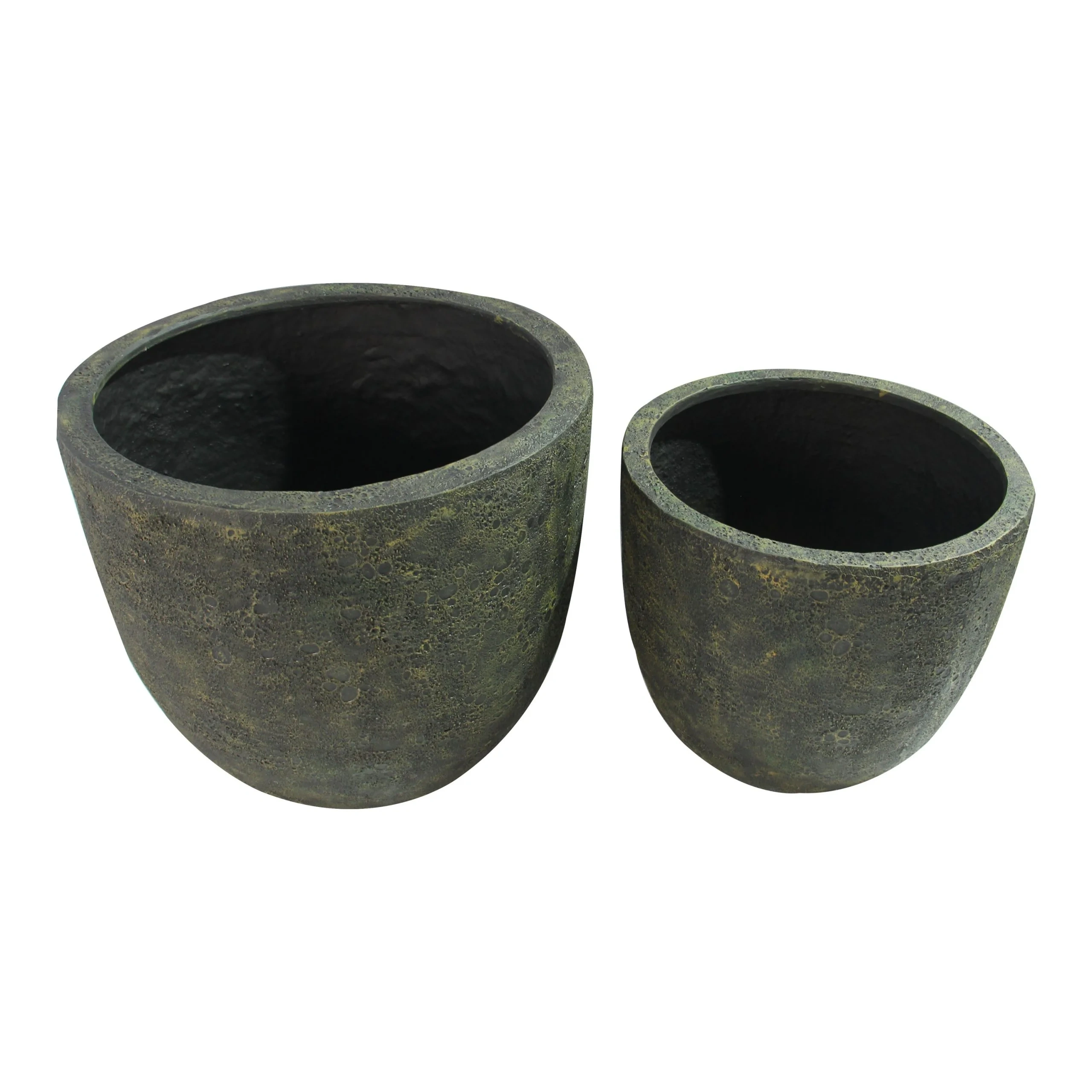 Egg Poly Planter (Set Of 2) – Green Grey 5 Egg Poly Planter (Set Of 2) – Green Grey - Ảnh 5