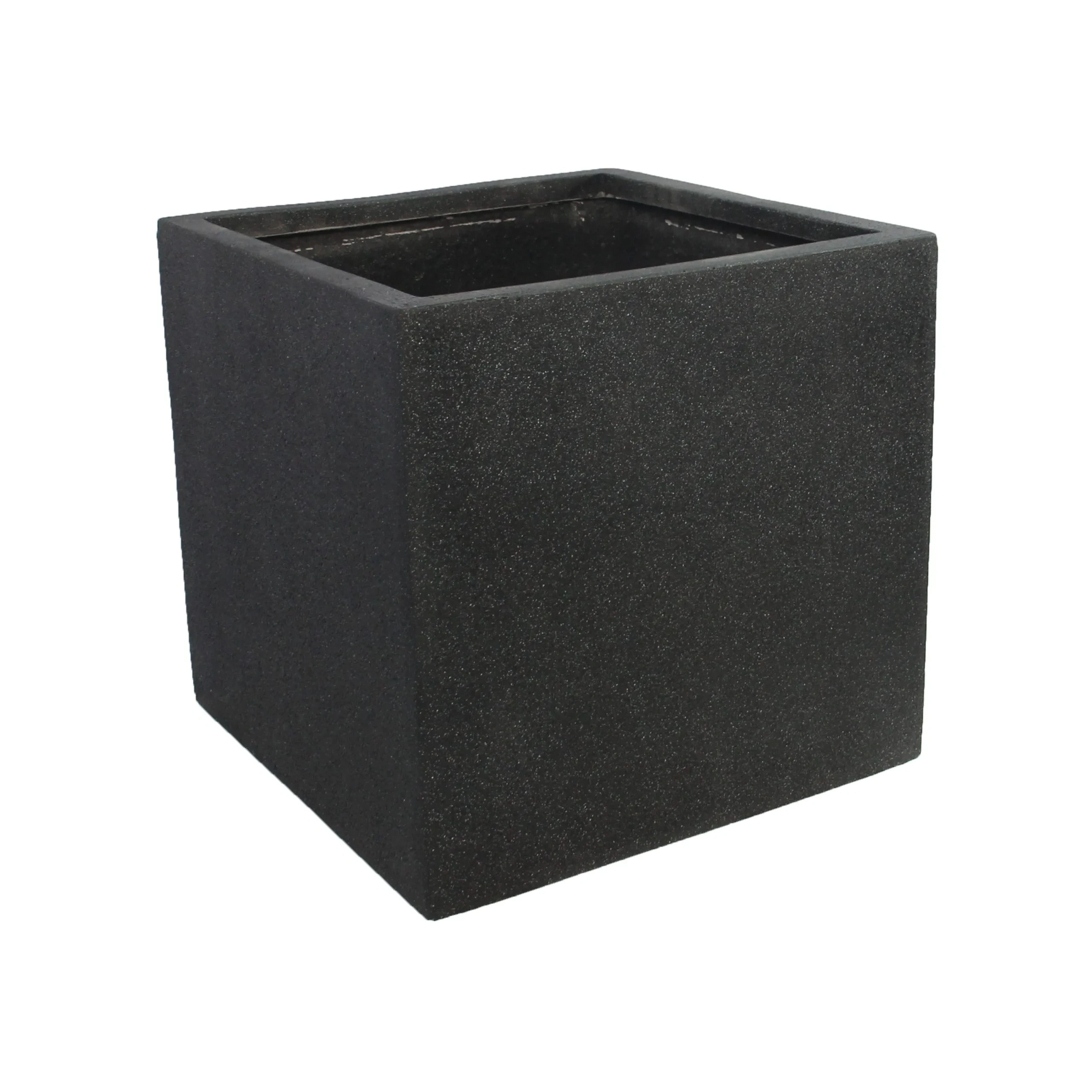 Rhine Square Poly Planter (Set Of 2) – Black 5 Rhine Square Poly Planter (Set Of 2) – Black - Ảnh 5