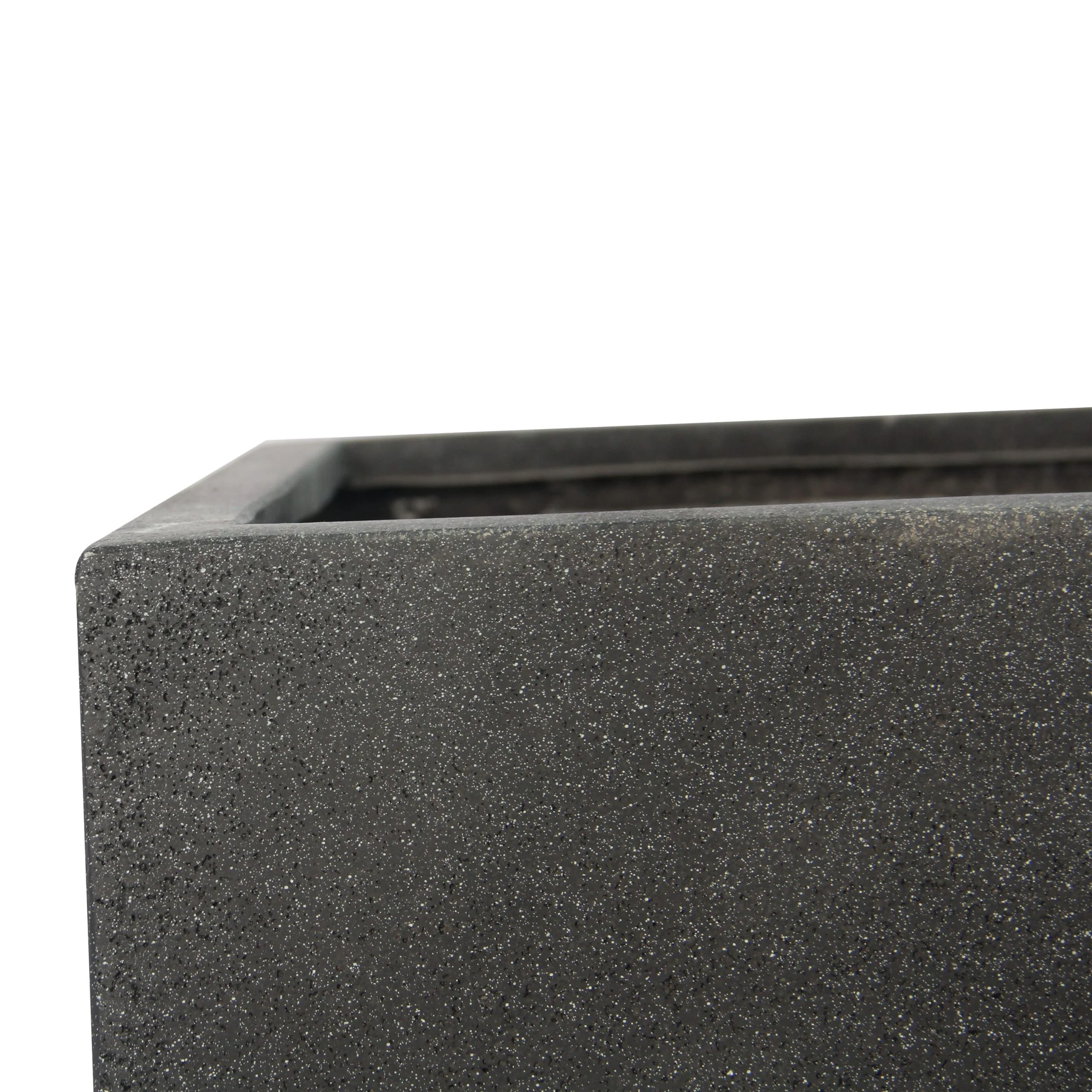 Rhine Square Poly Planter (Set Of 2) – Black 6 Rhine Square Poly Planter (Set Of 2) – Black - Ảnh 6