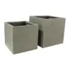 Rhine Square Poly Planter (Set Of 2) – Grey