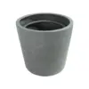 Rugen Cylindrical Round Poly Planter (Set Of 2) – Dark Grey