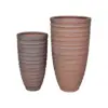 Shine Urn Poly Planter (Set Of 2) – Red Brown