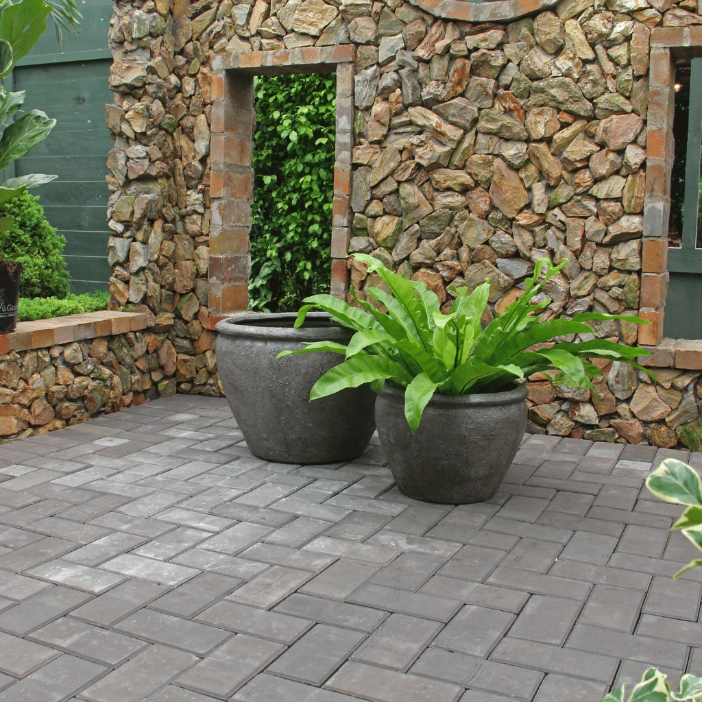 Terre Poly Planter (Set Of 2) – Grey 4 Terre Poly Planter (Set Of 2) – Grey - Ảnh 4