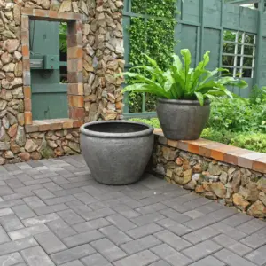 Terre Poly Planter (Set Of 2) – Grey
