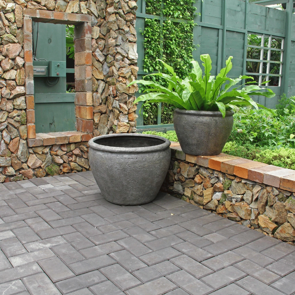 Terre Poly Planter (Set Of 2) – Grey 1 Terre Poly Planter (Set Of 2) – Grey