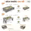 Chén Ăn Thú Cưng Nâng Cao Kèm Kệ Gỗ – Thiết Kế Hiện Đại, Chống Gù Cho Chó Mèo