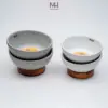 Chén Ăn Thú Cưng Gốm Sứ Kèm Đế Gỗ – Thiết Kế Nâng Cao, An Toàn Cho Chó Mèo