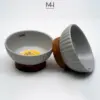Chén Ăn Thú Cưng Gốm Sứ Kèm Đế Gỗ – Thiết Kế Nâng Cao, An Toàn Cho Chó Mèo