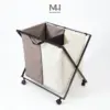 Giỏ Đựng Đồ 2 Ngăn Có Bánh Xe Made4Home – Phân Loại Đồ Gọn Gàng, Di Chuyển Linh Hoạt