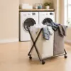 Giỏ đựng đồ 2 ngăn có bánh xe Made4Home