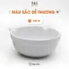 Chén Ăn Thú Cưng Nâng Cao Kèm Kệ Gỗ – Thiết Kế Tai Mèo Đẹp, Chống Gù, An Toàn Cho Chó Mèo