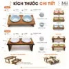 Chén Ăn Thú Cưng Nâng Cao Kèm Kệ Gỗ – Thiết Kế Tai Mèo Đẹp, Chống Gù, An Toàn Cho Chó Mèo