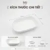Khay nướng sứ Snow Made4Home có tay cầm chịu nhiệt cao