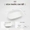 Khay nướng sứ Snow Made4Home có tay cầm chịu nhiệt cao
