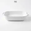 Khay nướng sứ Snow Made4Home có tay cầm chịu nhiệt cao