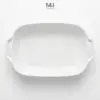 Khay nướng sứ Snow Made4Home có tay cầm chịu nhiệt cao