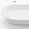 Khay nướng sứ Snow Made4Home có tay cầm chịu nhiệt cao