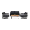 Bộ Sofa Ngoài Trời 4 Món Cao Cấp – Thiết Kế Hiện Đại Cho Sân Vườn & Ban Công 21 Bộ Sofa Ngoài Trời 4 Món Cao Cấp – Thiết Kế Hiện Đại Cho Sân Vườn & Ban Công