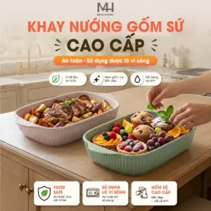Home 40 Khay Nướng 24x14x5cm Made4Home – Thiết Kế Pastel Xinh Xắn, Tiện Dụng Cho Mọi Gian Bếp