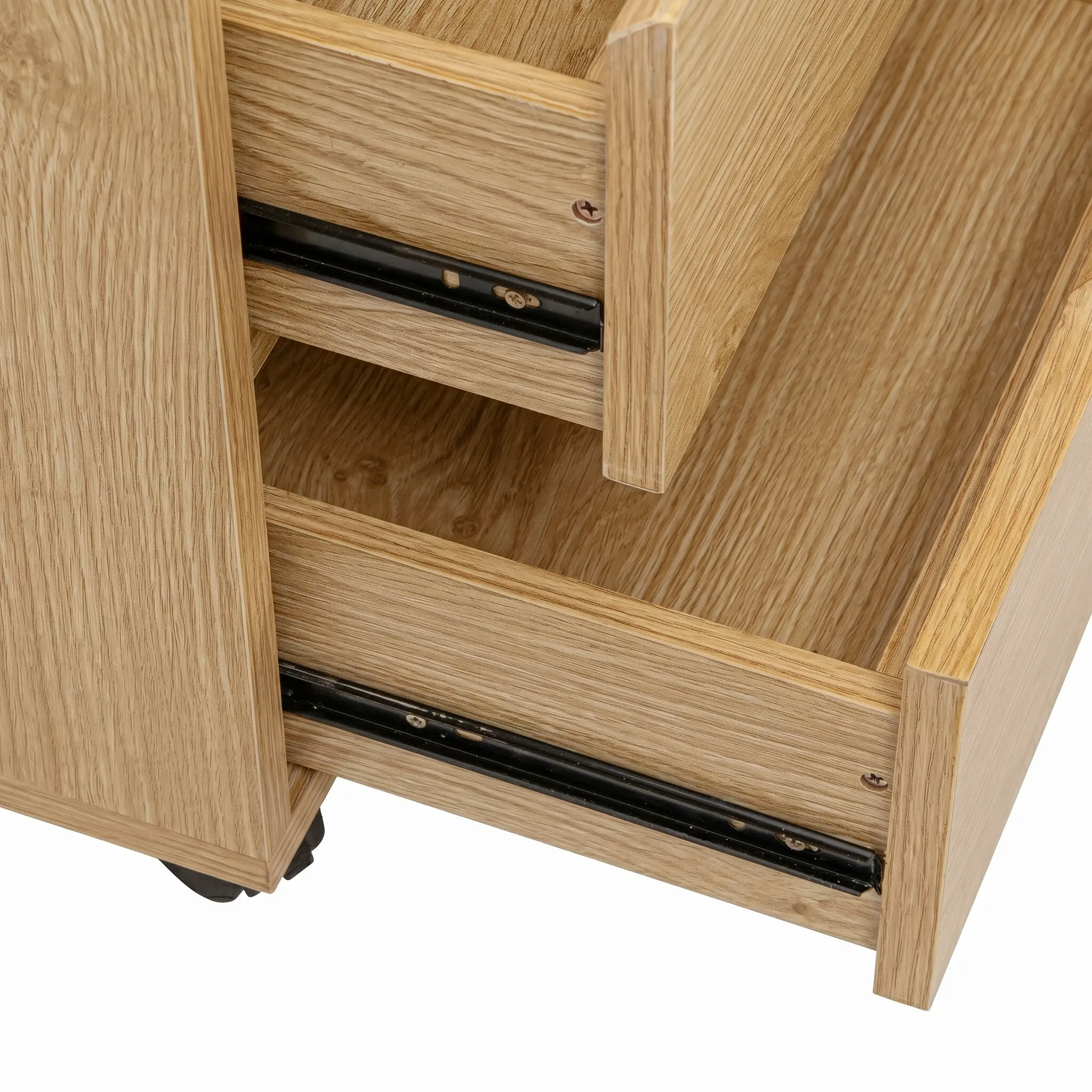 Tab 2 ngăn có bánh xe Aura Gỗ MDF 14 Tab 2 ngăn có bánh xe Aura Gỗ MDF - Ảnh 14