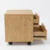 Tab 2 ngăn có bánh xe Aura Gỗ MDF 20 Tab 2 ngăn có bánh xe Aura Gỗ MDF