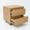 Tab 2 ngăn có bánh xe Aura Gỗ MDF 24 Tab 2 ngăn có bánh xe Aura Gỗ MDF