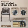 Bộ bàn ghế thư giãn Bistro dây rope VAMI – 2 ghế 1 bàn