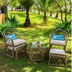 Bộ bàn ghế Bistro set mây nhựa Howard