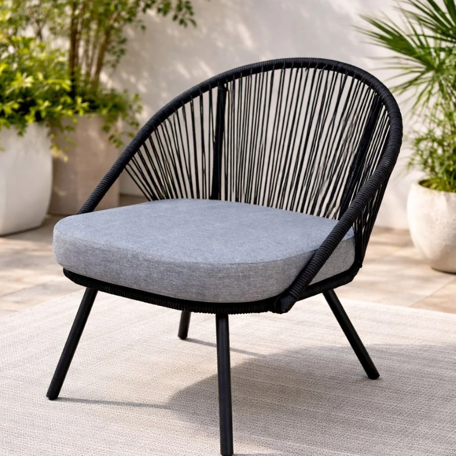 Ghế đơn dây Rope Chillon ngoài trời - Vải trượt nước - Thiết kế hiện đại 5 Ghế đơn dây Rope Chillon ngoài trời - Vải trượt nước - Thiết kế hiện đại