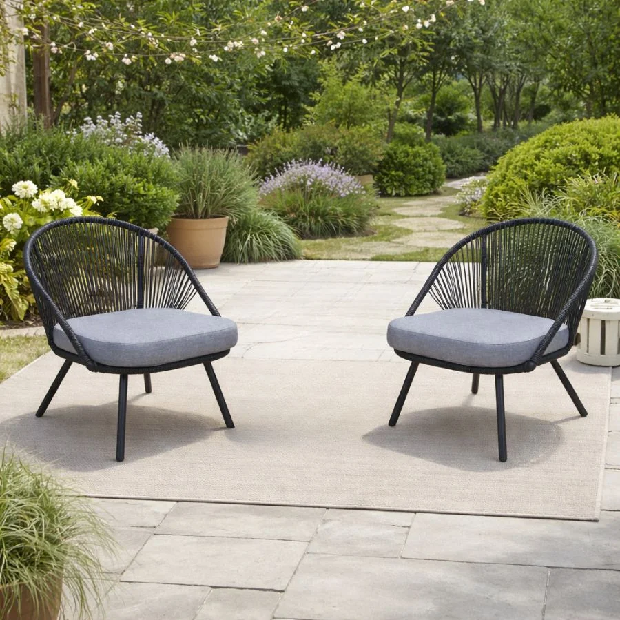 Ghế đơn dây Rope Chillon ngoài trời - Vải trượt nước - Thiết kế hiện đại 6 Ghế đơn dây Rope Chillon ngoài trời - Vải trượt nước - Thiết kế hiện đại